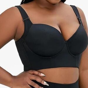 Black Women's 50 D underwire wide banded Intimate Bra